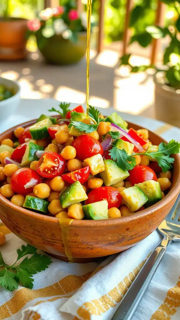 chickpea salad with spice