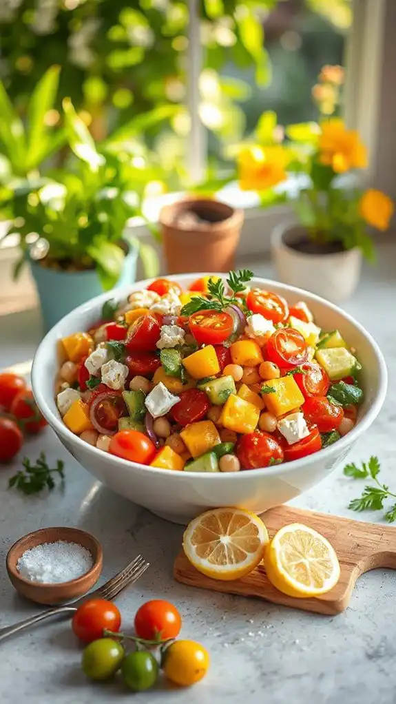 chickpea salad with zest chickpea salad with zest
