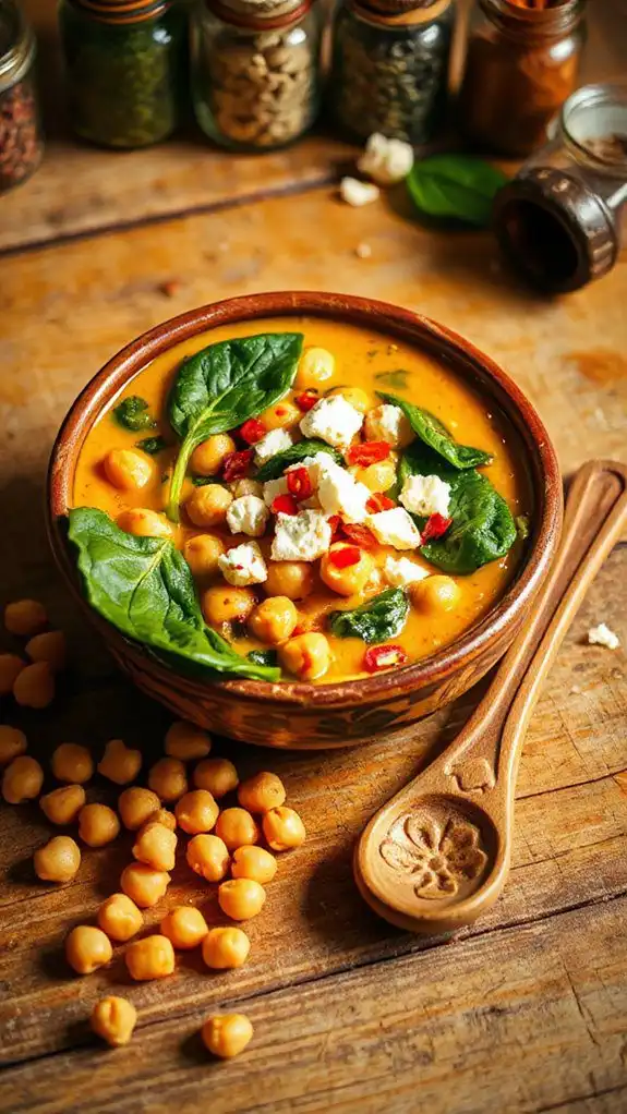 chickpea spinach curry recipe chickpea spinach curry recipe