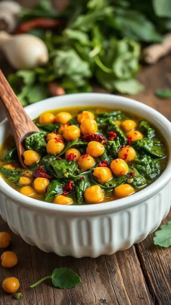 chickpea spinach stew recipe chickpea spinach stew recipe