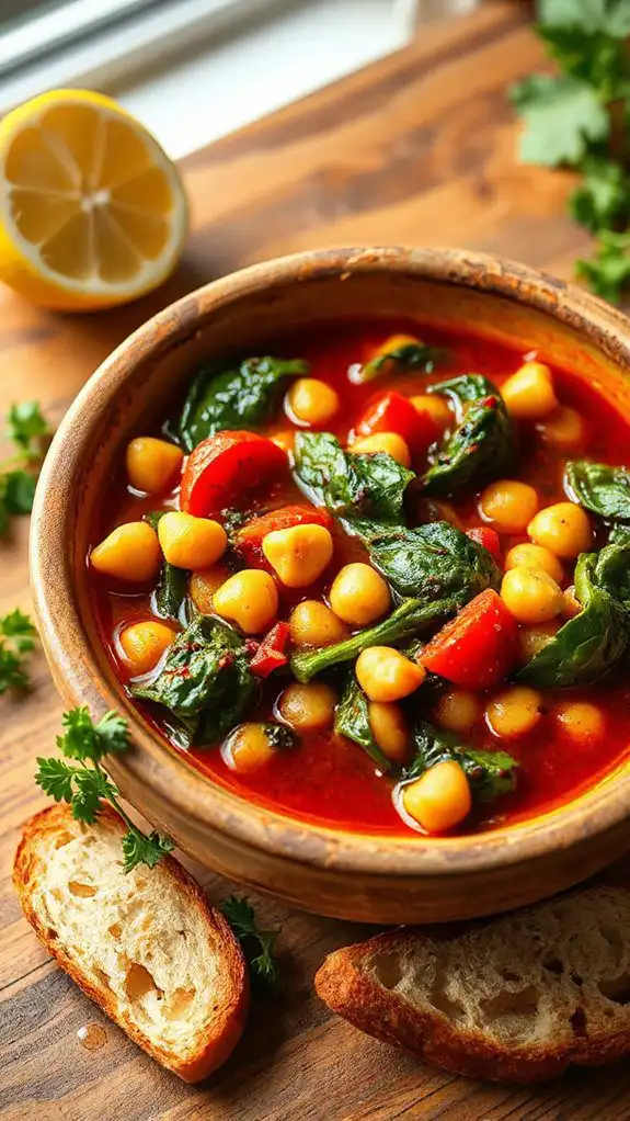 chickpea spinach stew recipe chickpea spinach stew recipe