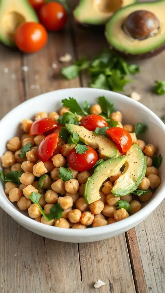 chickpeas and avocado blend