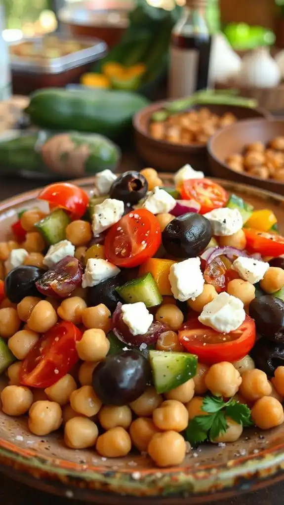 chickpeas with mediterranean flavors