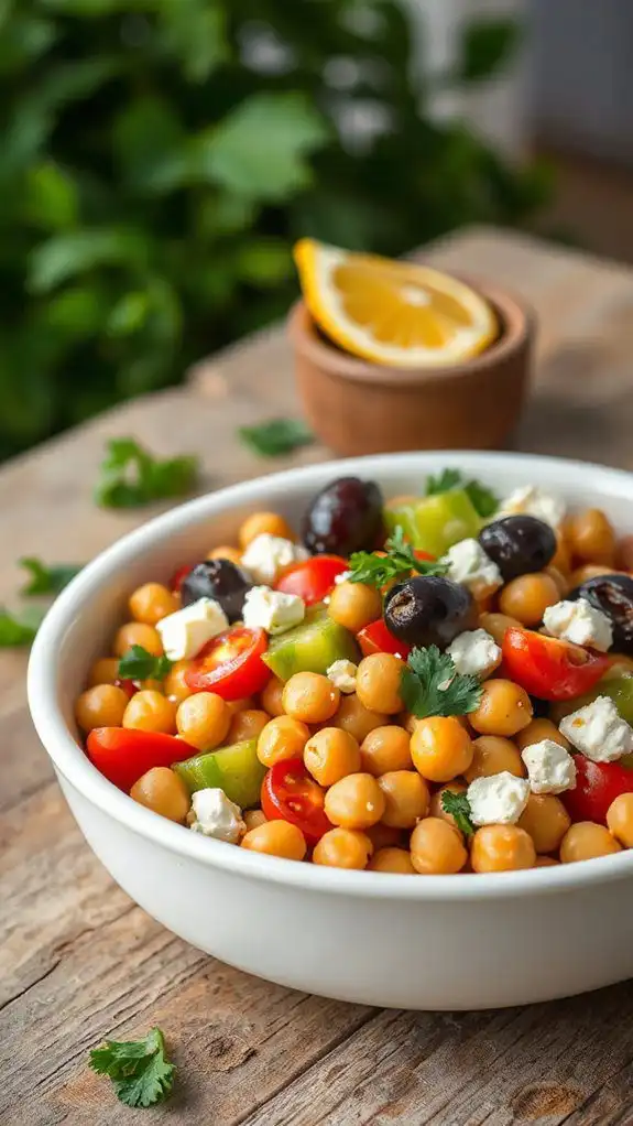 chickpeas with mediterranean flavors