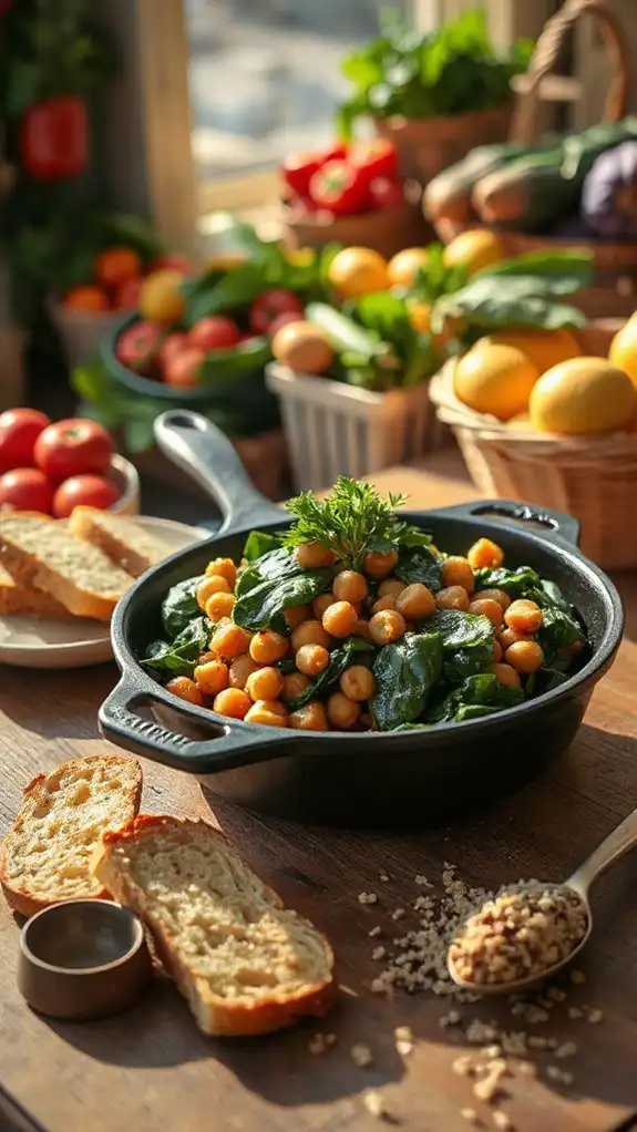 chickpeas with saut ed spinach chickpeas with saut ed spinach