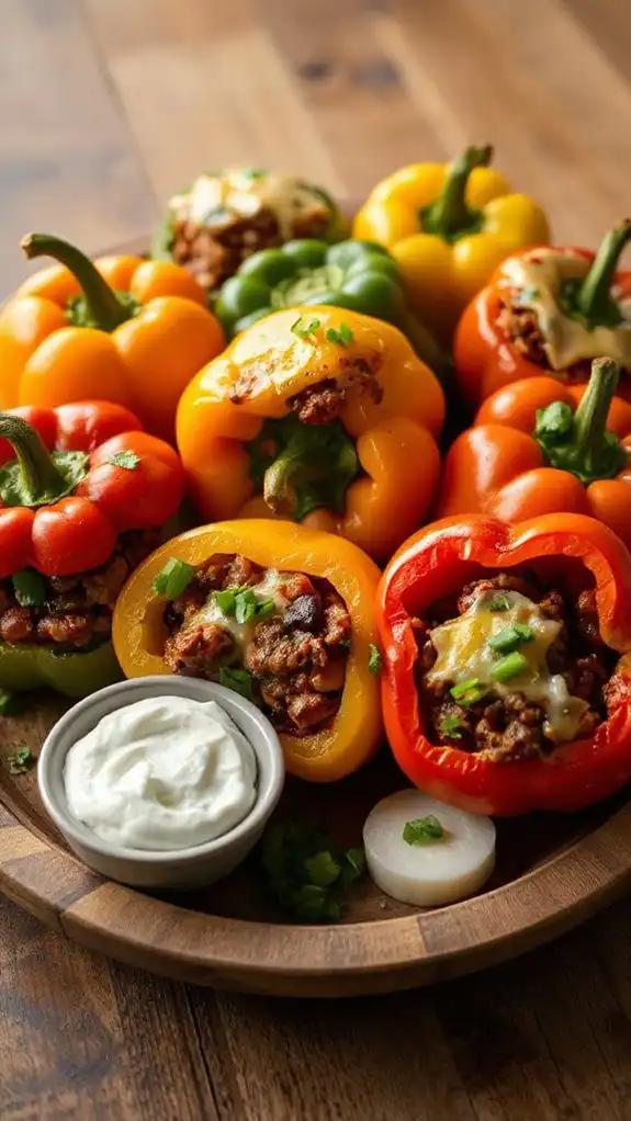 chili filled stuffed peppers chili filled stuffed peppers