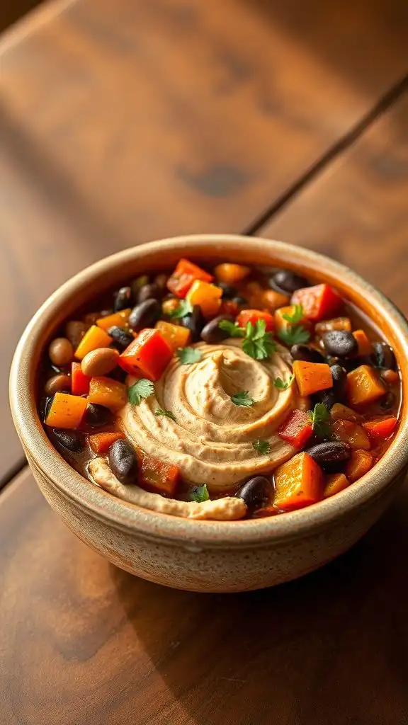 chili with hummus flavor