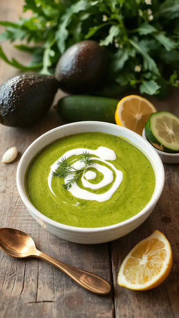chilled avocado cucumber soup chilled avocado cucumber soup