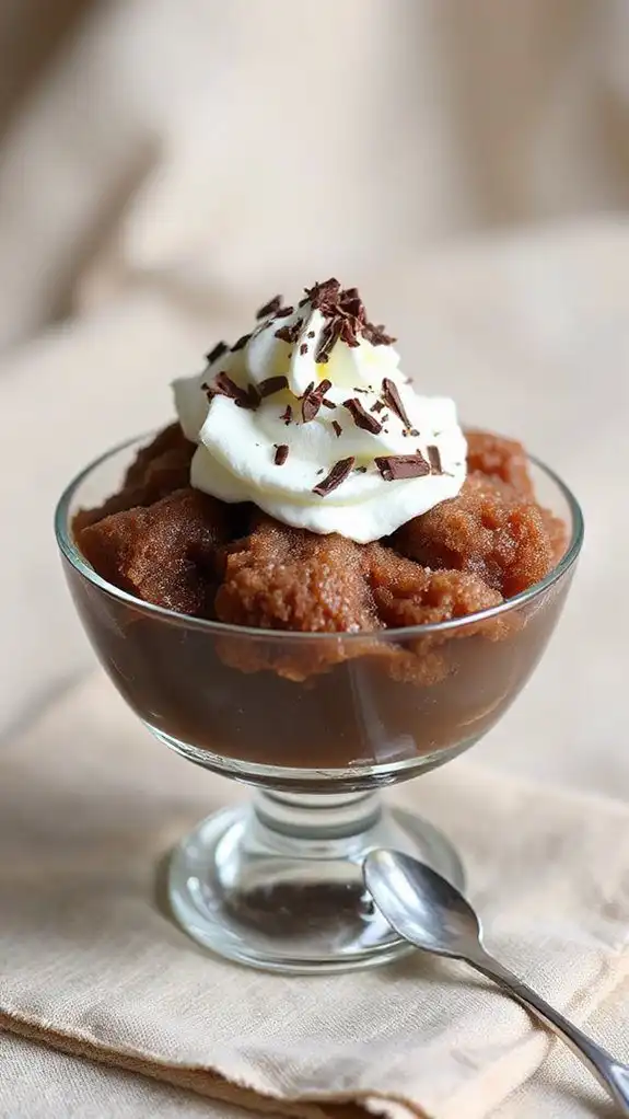 chilled chocolate coffee dessert