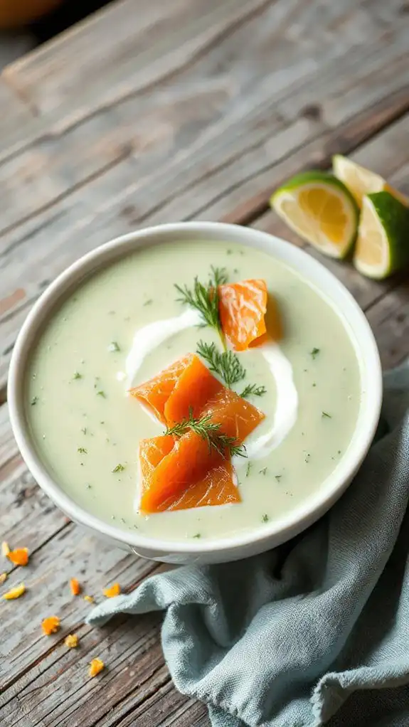 chilled cucumber dill soup