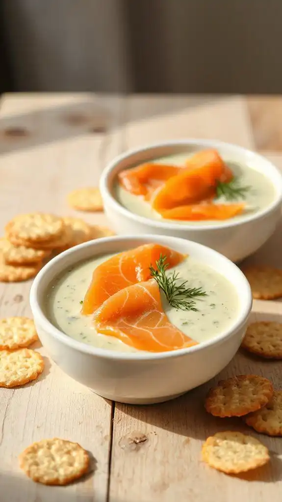 chilled cucumber dill soup bites