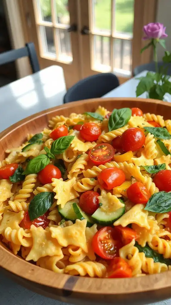 chilled italian pasta dish chilled italian pasta dish
