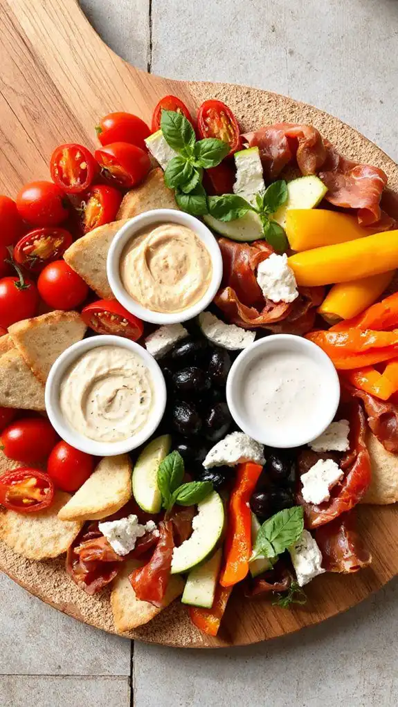 chilled mediterranean appetizer spread