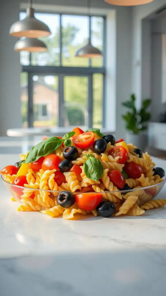 chilled noodle vegetable mix