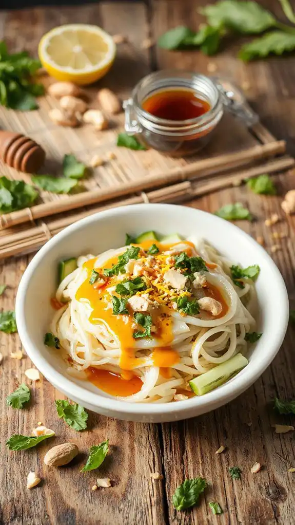chilled noodles with herbs chilled noodles with herbs