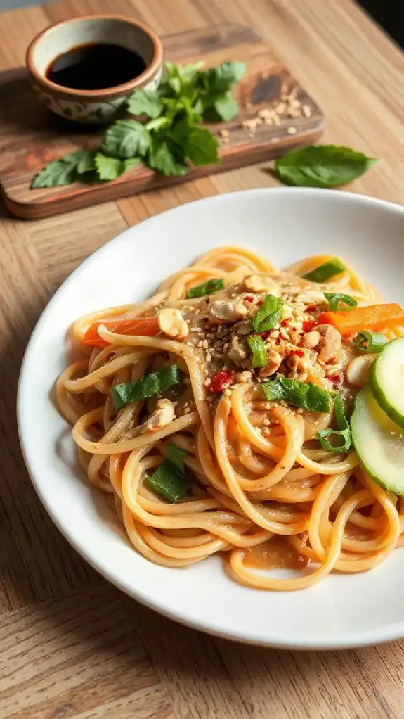 chilled noodles with sesame chilled noodles with sesame