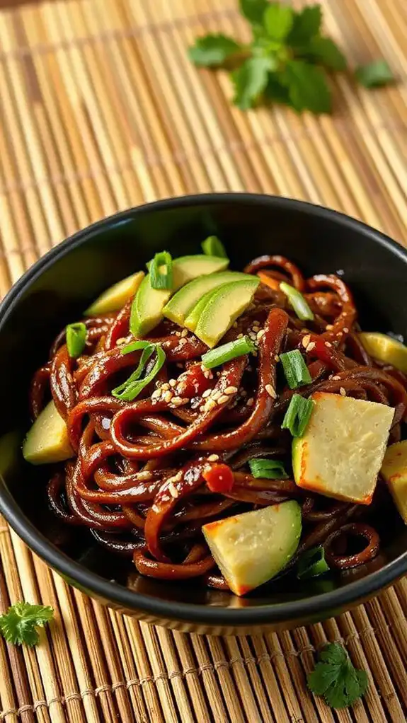 chilled spicy noodle salad chilled spicy noodle salad