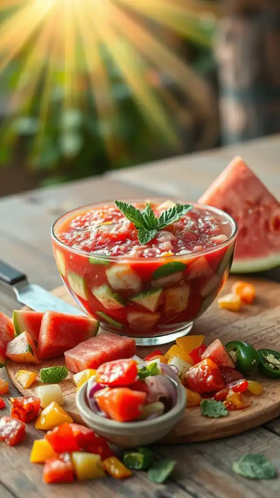 chilled summer vegetable soup