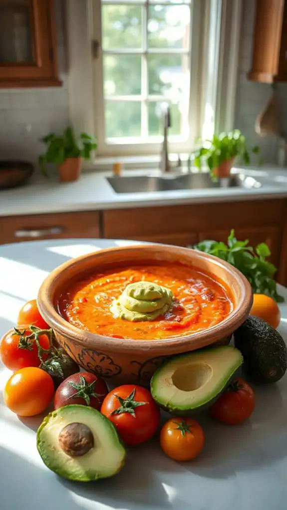 chilled tomato avocado soup chilled tomato avocado soup