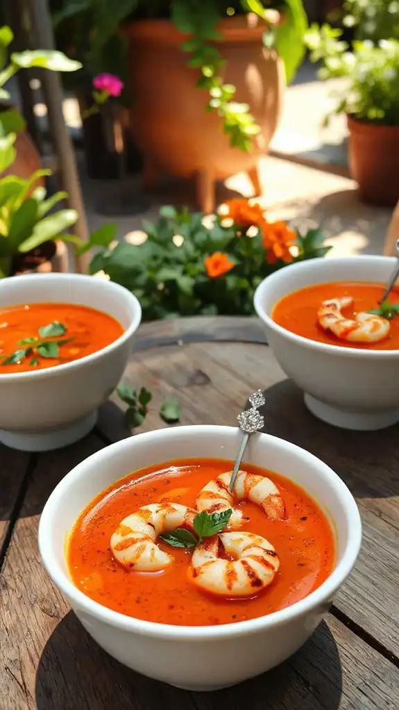 chilled tomato vegetable soup