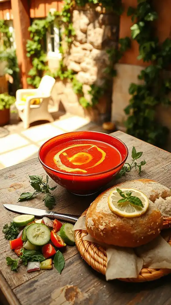 chilled tomato vegetable soup chilled tomato vegetable soup