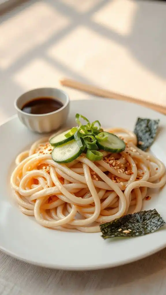 chilled udon noodle salad chilled udon noodle salad