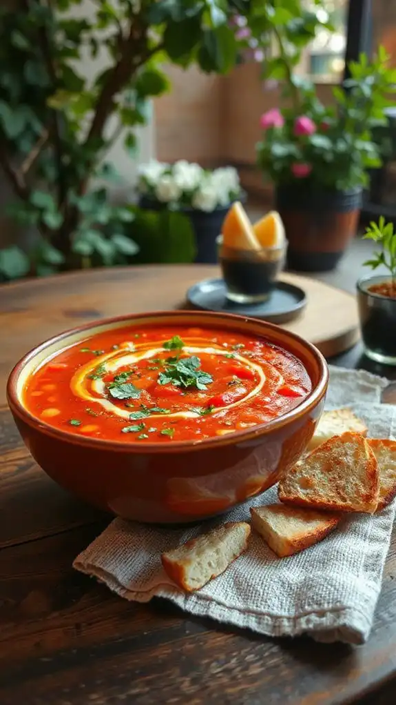 chilled vegetable soup recipe