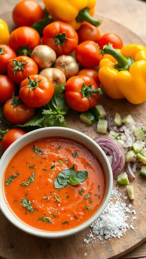 chilled vegetable soup recipe