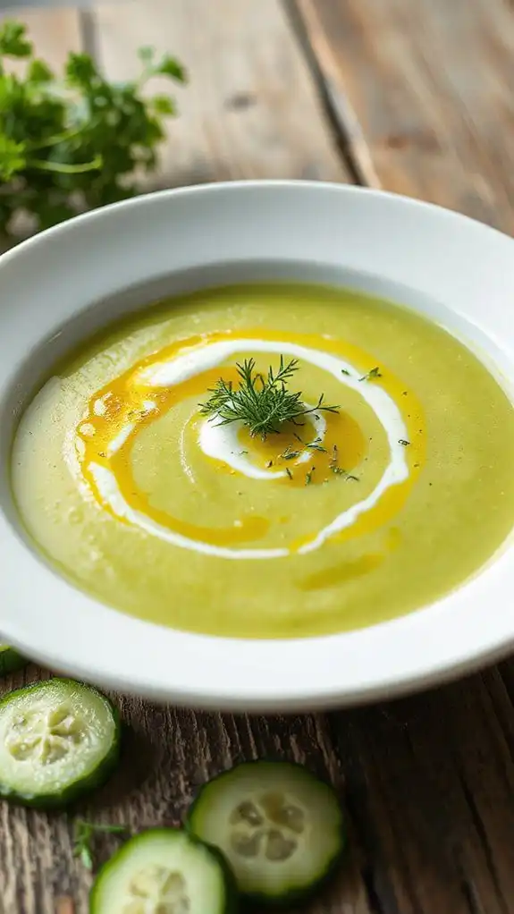 chilled yogurt dill soup