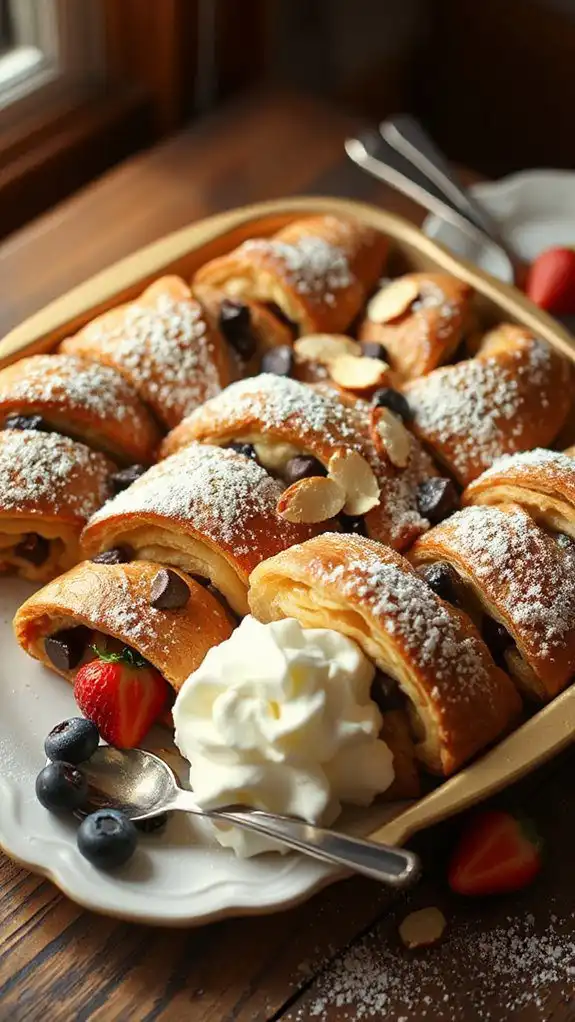 chocolate almond croissant bake