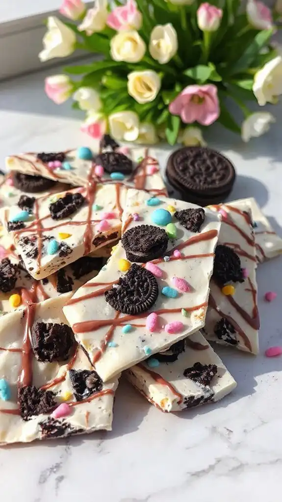 chocolate bark with cookies chocolate bark with cookies