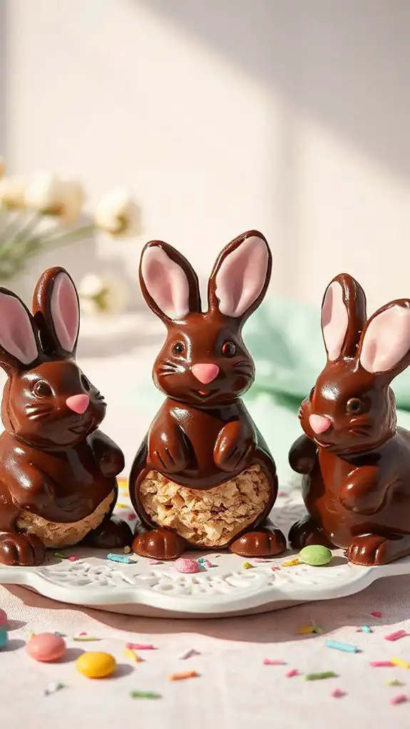 chocolate bunny rice treats