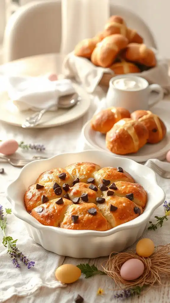 chocolate chip bread pudding