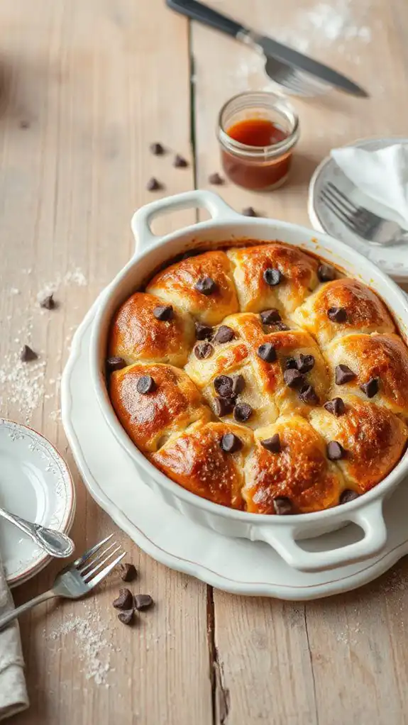 chocolate chip bread pudding chocolate chip bread pudding