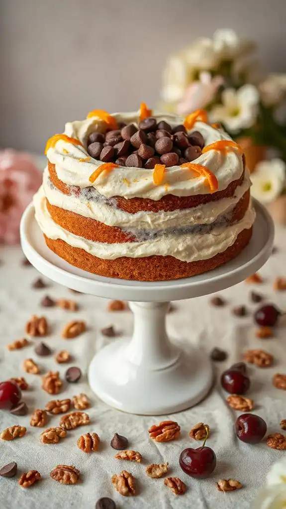 chocolate chip carrot cake