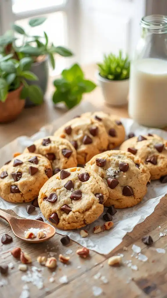 chocolate chip hazelnut cookies