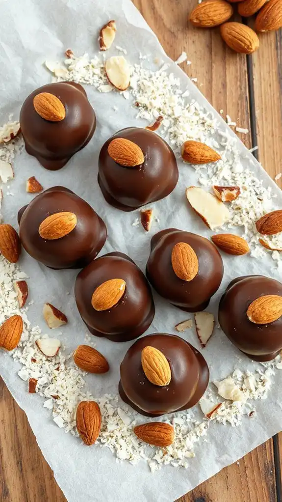 chocolate coconut almond treats