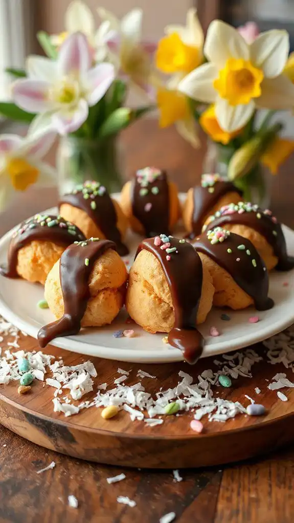 chocolate covered coconut cookies