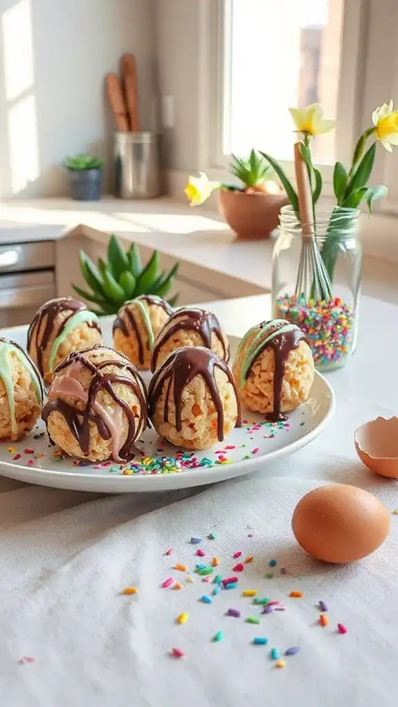chocolate covered egg snacks