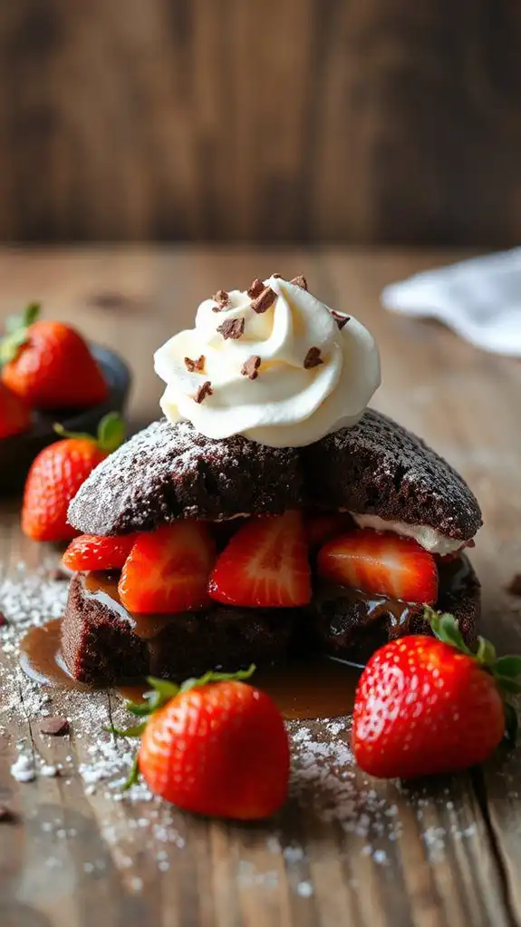 chocolate dipped strawberry dessert