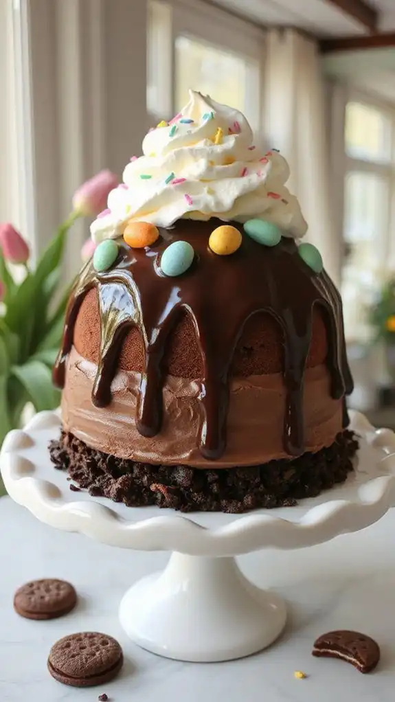 chocolate egg ice cream cake chocolate egg ice cream cake
