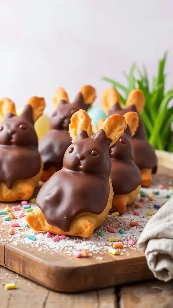 chocolate filled pastry treats