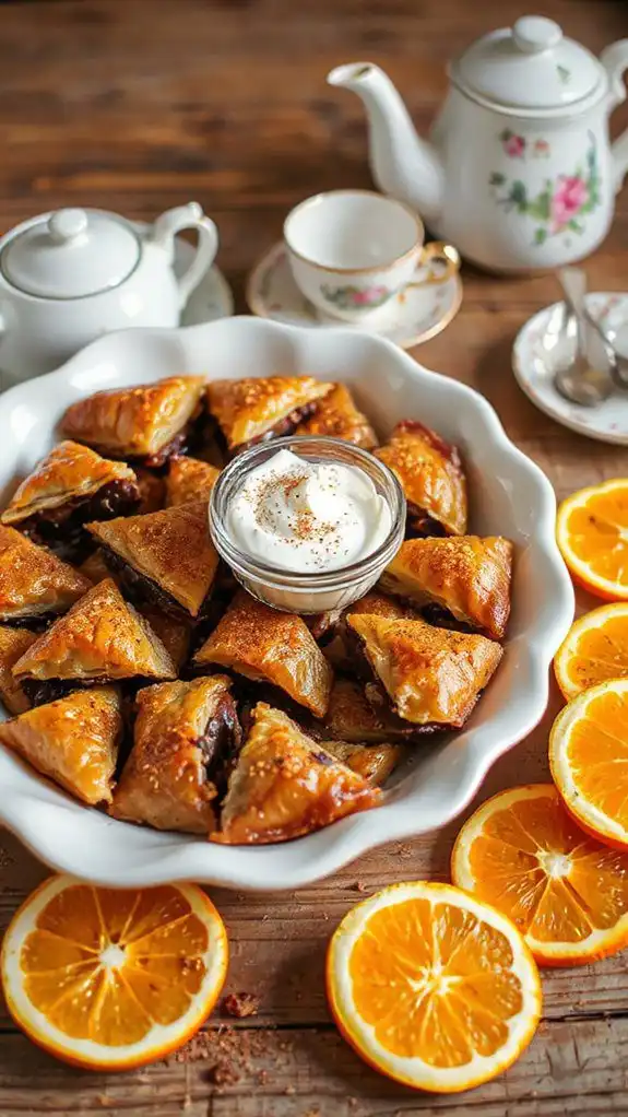 chocolate infused citrus dessert
