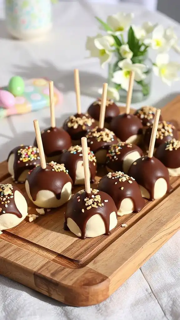 chocolate marshmallow dessert bites