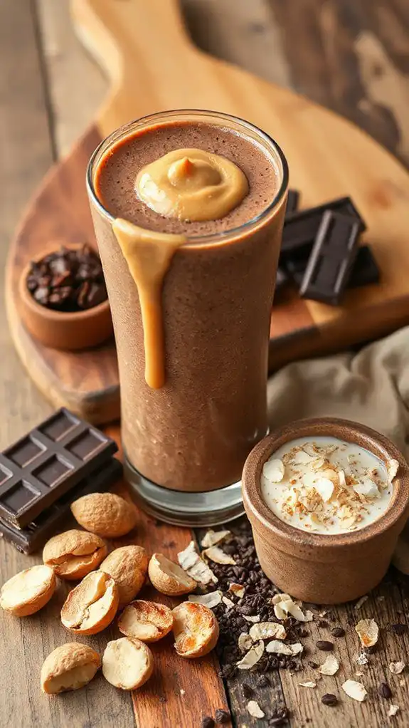 chocolate peanut butter smoothie chocolate peanut butter smoothie