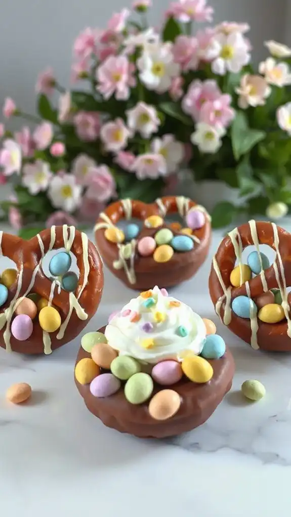 chocolate pretzel dessert bowls chocolate pretzel dessert bowls
