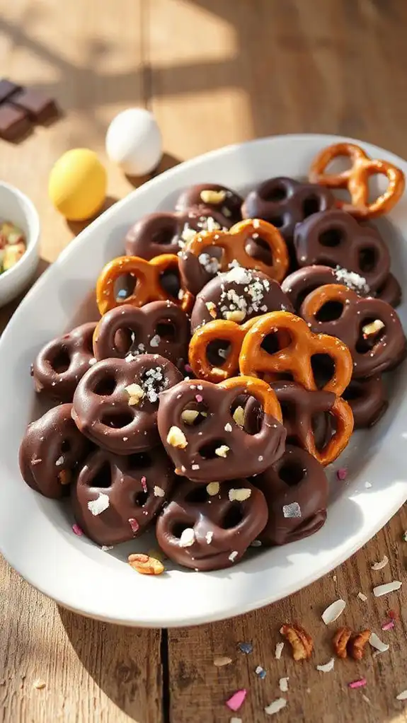 chocolate pretzel snack bites