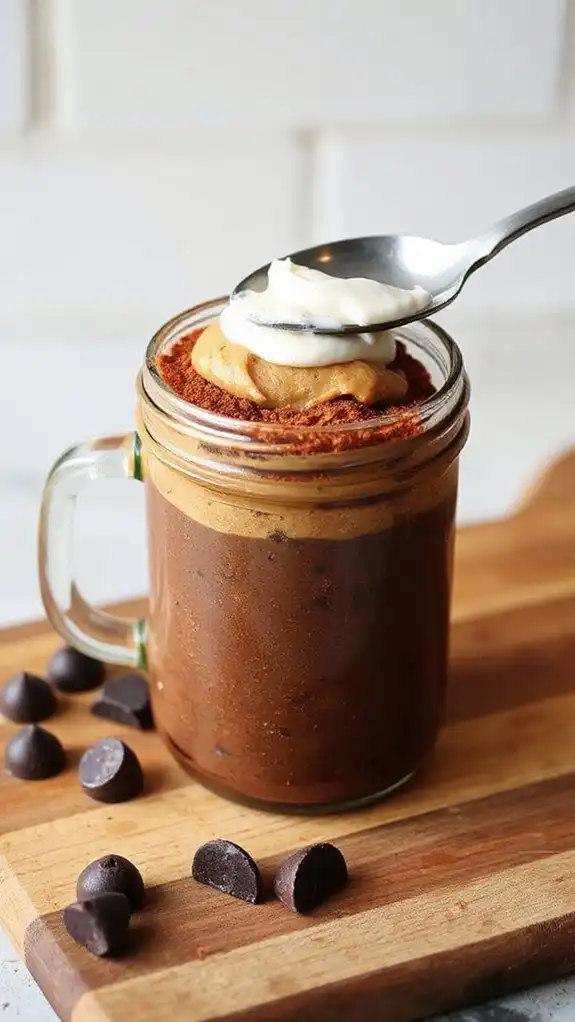 chocolate protein mug cake chocolate protein mug cake