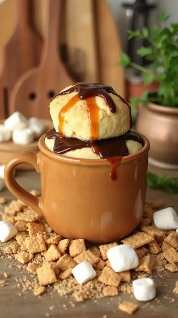 chocolatey campfire dessert treat