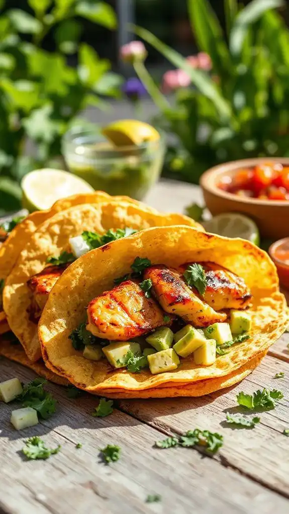 cilantro lime chicken tacos